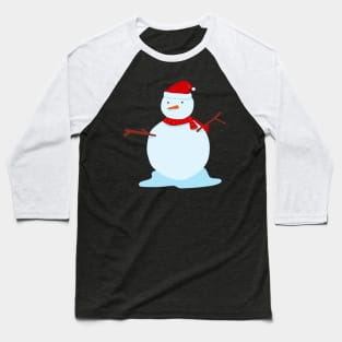 Cute Snowman Baseball T-Shirt